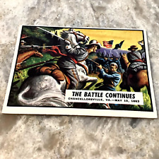 1962 Topps Civil War News #42 The Battle Continues picture