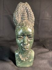 Zimbabwe Shona Serpentine Stone Sculpture African Art African Queen picture