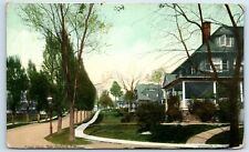 Postcard Poplar Place, New Rochelle NY 1910 (left vertical crease/fold) A161 picture