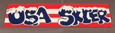 Vintage USA Skier Bumper Sticker g35 picture