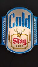 Vintage 1983 Cold Stag Beer Sign Great Condition picture