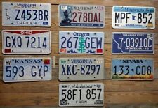 Variety of 10 expired 2013 Mixed State craft condition License Plate  Z4538R picture