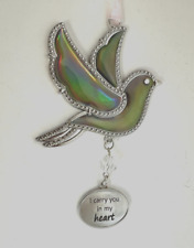 Ganz Find Your Wings Ornament Car Charm Iridescent Bird 