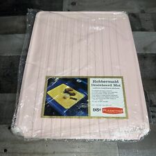 Vintage 1961 Rubbermaid Kitchen Drainboard Mat AO-1133 Pink NOS 14”X18” picture