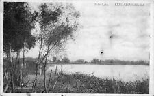 1911 INDIANA PHOTO POSTCARD: SCENIC VIEW OF BIXLER LAKE, KENDALLVILLE, IN picture