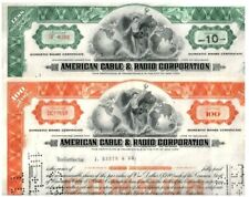 2 DIFF VINTAGE AMERICAN CABLE & RADIO STOCKS PAIR(S) of ORANGE & GREEN @ $4.99 picture