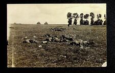 Vintage RPPC Real Photo Postcard Dead Soldiers On Battlefield WWI? picture
