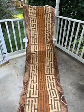 genuine 9 feet African (Congo) Kuba Raffia cloth fabric, natural woven handmade picture