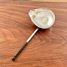 CHARLES HOUGHAM ENGLISH STERLING SILVER BRANDY LADLE 1789 GEORGE II COIN INSET  picture
