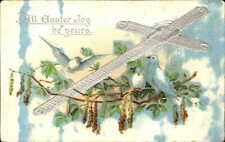 EASTER silver cross doves Raphael Tuck ~ c1910 picture