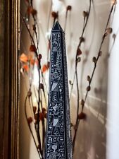 Large Ancient Egyptian Obelisk from Basalt Stone with Ancient Inscriptions picture