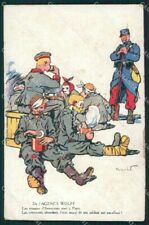 WWI WW1 Propaganda Patriotic War Humor Paris ABRADED postcard XF3101 picture