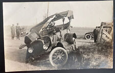 Mint USA Real Picture Postcard RPPC Early Automobile Car accident picture
