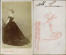 Disderi, Paris, Pauline Lucca Vintage Albumen Print CDV. CDV, album print picture