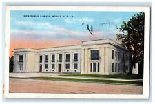 1936 New Public Library Building Mobile Alabama AL Posted Vintage Postcard picture