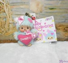 294340 Monchhichi Baby Bebichhichi Phone Strap Mascot ~ Candy Sweet Boy ~ RARE ~ picture