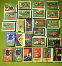 Vintage Czechoslovakia Lot 26 matchbox matches labels Farm Equipment Etc unused picture