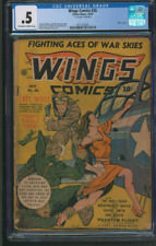 Wings Comics #26 CGC .5 Fiction House 1942 War WWII Hitler Cameo picture