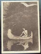 THE SILENCE BROKEN BY GEORGE DE F. BRUSH 1915 MENTOR SEPIA TONE PHOTO 9'5X7 EX picture