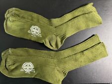 Vintage 2 Pair 1960s 70s  Official Boy Scout Uniform Crew Socks Size 10 - 11 1/2 picture