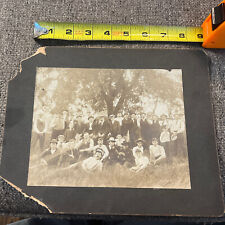 Vintage Cabinet Card Photo Group of Men / Boys Turn Of Century Antique picture