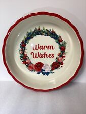 Pioneer Woman “ Warm Wishes” Pie Dish 2 1/4 X 9.5 picture