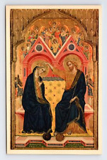 Postcard Coronation of the Virgin Paolo & Giovanni Veneziano Heliochrome Co picture