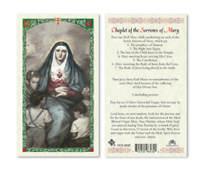 Laminated Chaplet of the Seven Sorrows of Mary Holy Prayer Card Catholic picture