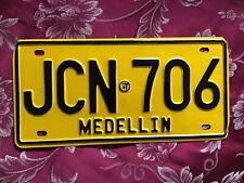 Colombia MEDELLIN “ RARE “ Authentic Repaired And Retouched License Plate picture