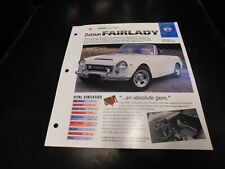 1961-1969 Datsun Fairlady Spec Sheet Brochure Photo Poster 62 63 64 65 66 67 68 picture
