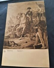 Vintage Black and White Postcard Napoleon at Waterloo Unstamped No Writing picture