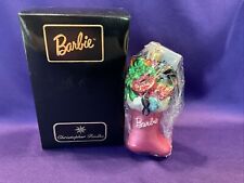 CHRISTOPHER RADKO ORNAMENT, BARBIE IN A STOCKING, #98-BAR-2, NEW, 5 IN. (017). picture