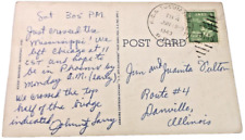 1943 ROCK ISLAND CRI&P KANSAS CITY & TUCUMCARI TRAIN #4 RPO HANDLED POST CARD picture