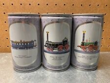 Set of 3 Becker's Pils 330ml beer cans Train locomotive railroad set Germany picture