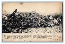 1914 WW1 Remains of Zeppelin LZ TI France Unposted Antique Postcard picture