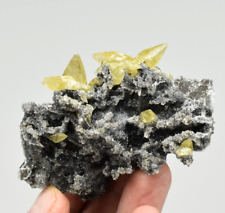 Calcite on Quartz - Casteel Mine, Iron Co., Missouri picture