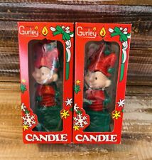 Lot of 2 Vintage Gurley Jack in the Box Christmas Holiday Toy Candle 6