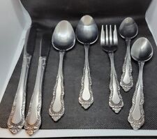 Lot Of 7 Utica Stainless Korea Patrician  Spoons Knives Fork  picture