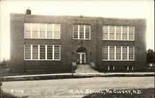 McClusky North Dakota ND High School Real Photo Vintage Postcard picture