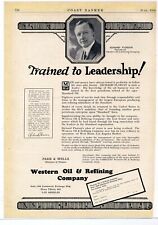 1926 Western Oil & Refining Ad: Richard Florian, President. Picture. Los Angeles picture