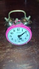 Working TRADITION west German Alarm Clock HOT PINK  picture