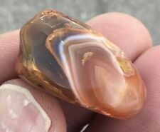 .3 oz Lake Superior Agate polished TOP SHELF Eye Rainbow Psychedelic Lsa picture