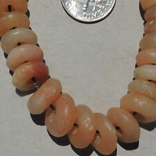 33 small ancient agate african stone beads mali #5049 picture