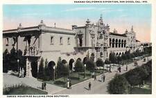 VINTAGE POSTCARD PANAMA CALIFORNIA EXPO 1915 VIEW OF VARIED INDUSTRIES BUILDING picture