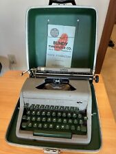 Vintage ROYAL COMPANION Portable TYPEWRITER w/Orig Case GREEN 1940's/50’s picture