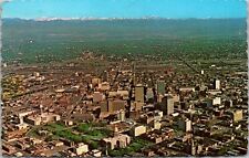 Postcard Air view Downtown Denver Metropolis of the Rockies Colorado [bz] picture