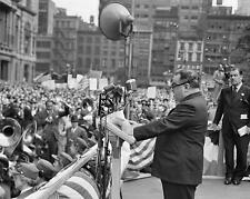 1944 MAYOR FIORELLO La GUARDIA at New York D-Day Rally  Photo  (165-y) picture