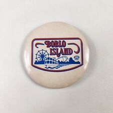 Vintage Original Boblo Island Amusement Park Pin Button Pinback Souvenir 2.25