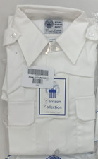 2 New Military DSCP Garrison Men's White Long Sleeve Shirt 15 x 32/33-C picture