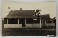 Indian Lake Ohio THE BEND, TWIN COTTAGE Real Photo RPPC 1922 Postcard G14 picture